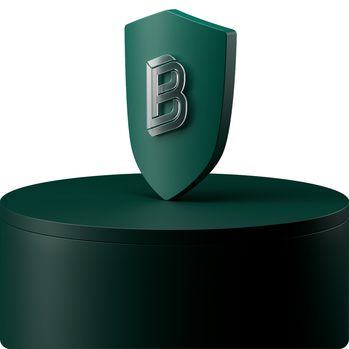 Green Bitpanda shield on green step